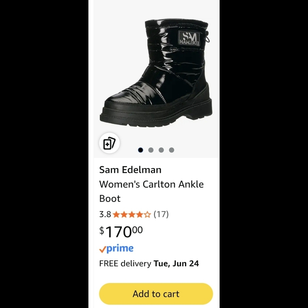 Sam Edelman Black Carlton Winter Boots - Picture 6 of 6